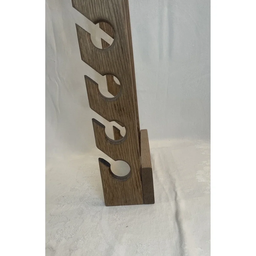 Wooden Wall Mount Baseball Cap Rack Storage Solid Wood Holds 20 Hats 34